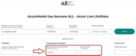 The following are some of the most prevalent Accor Hotels corporate codes. . Accor corporate code